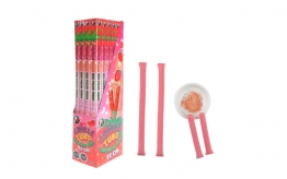 strawberry bubble gum filled powder